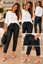 Luxe Faux Leather Magic Joggers