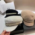 Luxury Pearlies Detail Baker Boy Hat