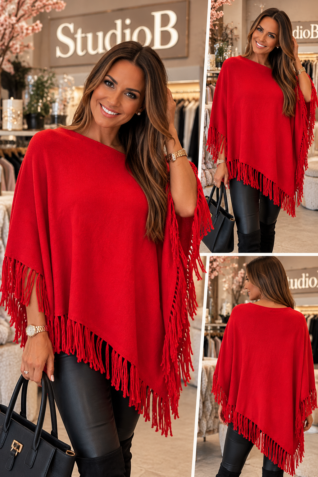 ❤️ The Scarlet Fringe Poncho ❤️