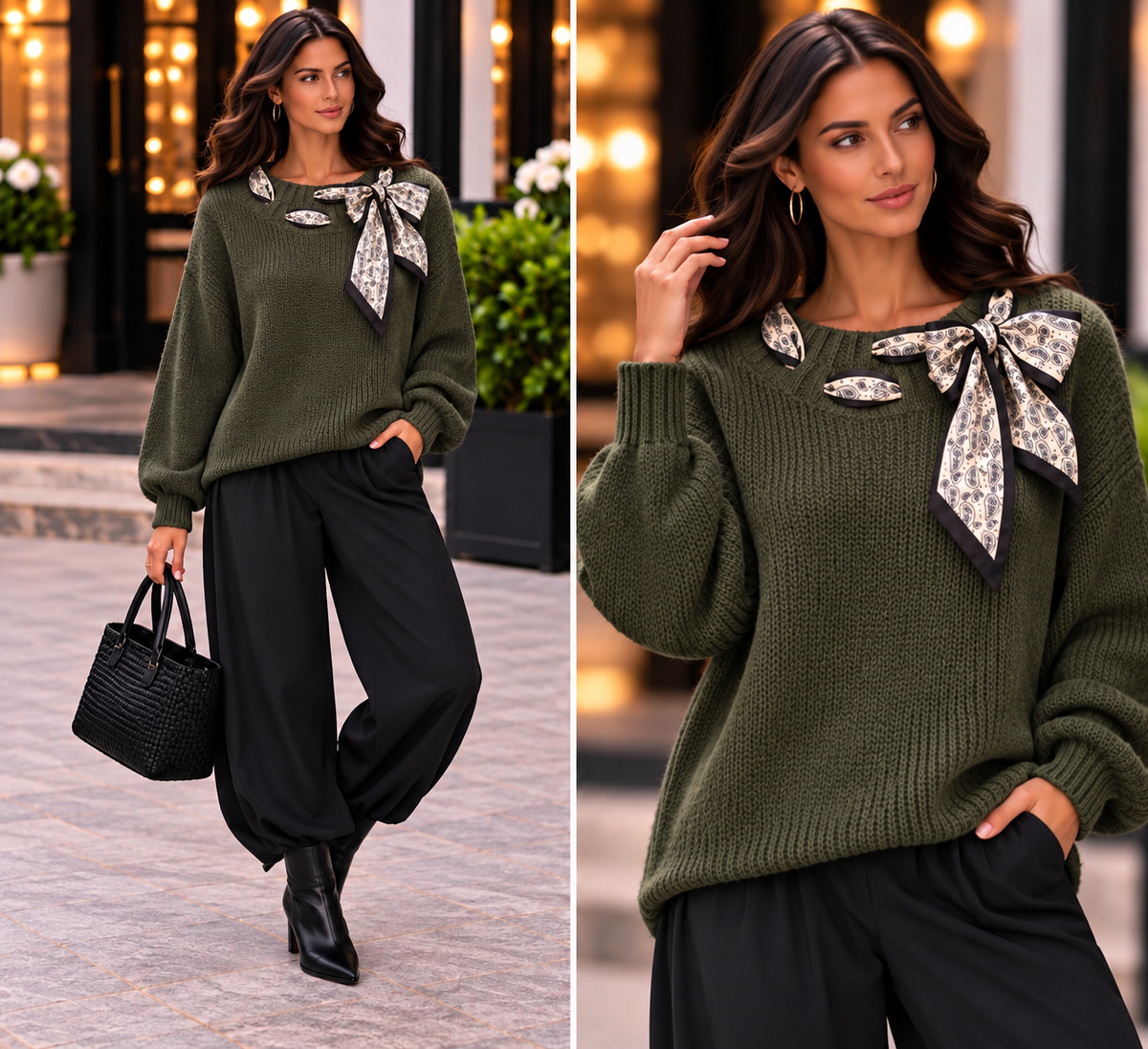 🎀✨ The Milano Scarf Bow Knit ✨🎀