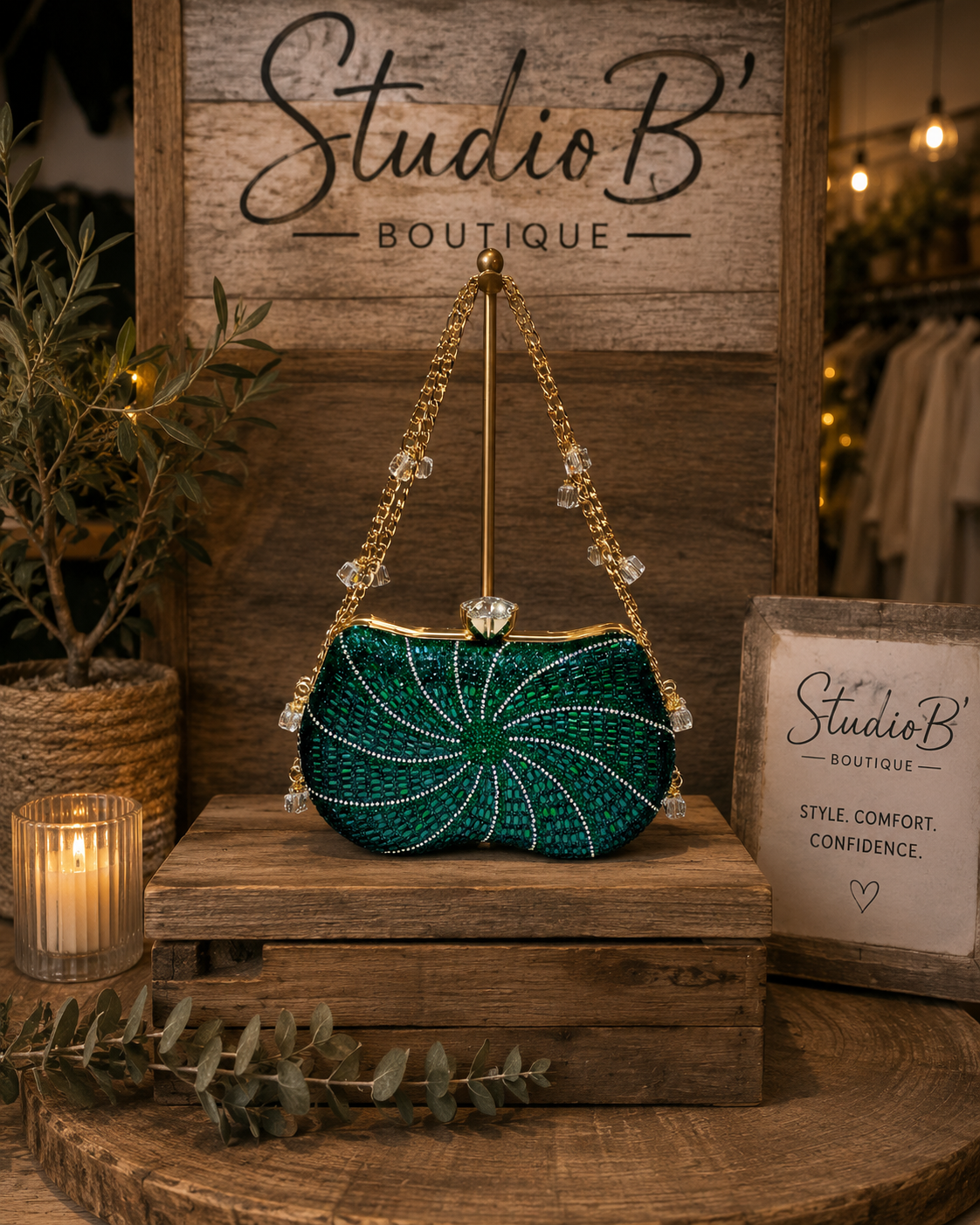 Emerald Envy Clutch