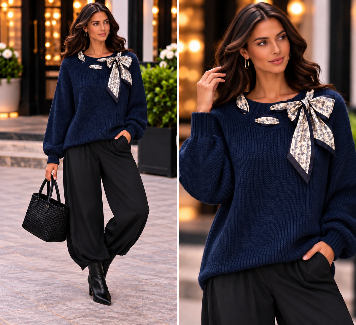 🎀✨ The Milano Scarf Bow Knit ✨🎀