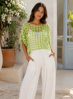 Crochetflower-motif tops