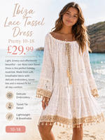 Ibiza Lace Tassel Dress ✨
