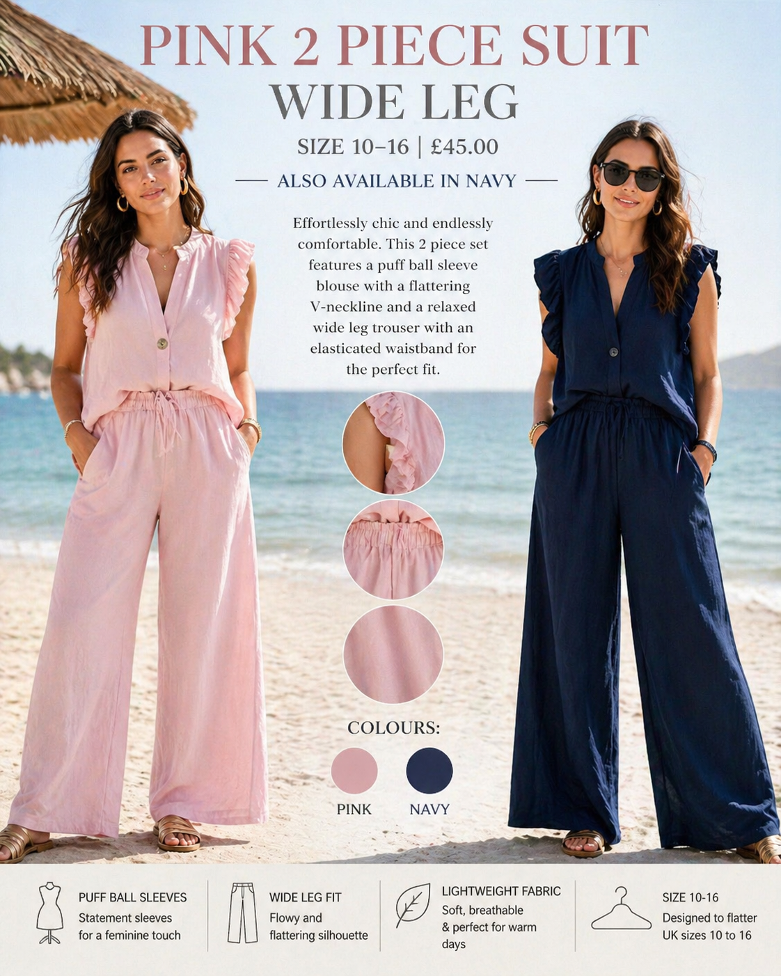Pink 2 piece suit