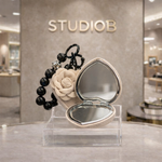 Chic Heart Mirror Charm Keychain