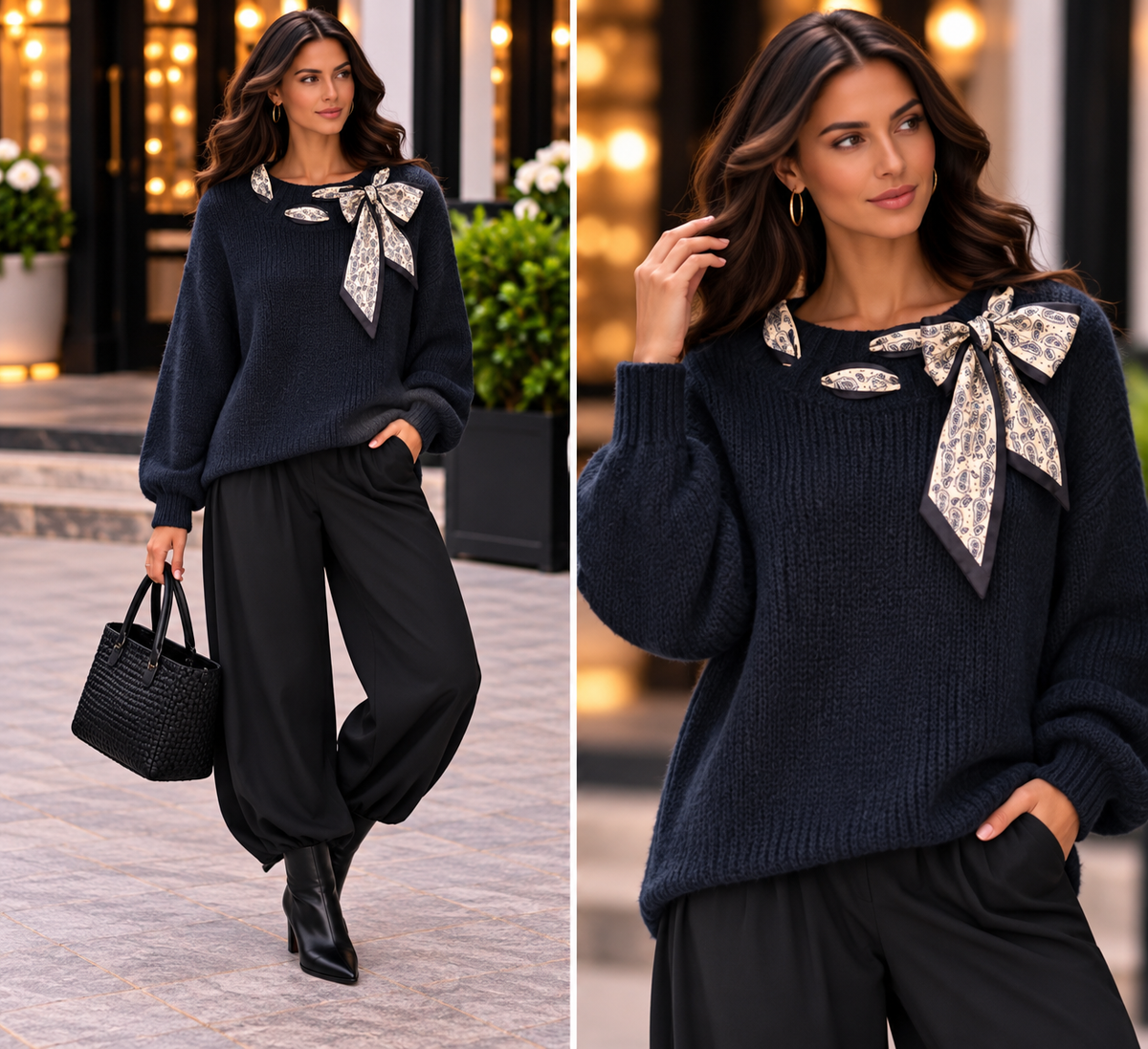 🎀✨ The Milano Scarf Bow Knit ✨🎀