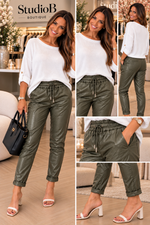 Luxe Faux Leather Magic Joggers