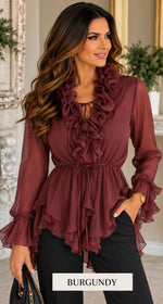 ✨ The Isabella Romantic Ruffle Blouse ✨