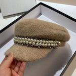 Luxury Pearlies Detail Baker Boy Hat