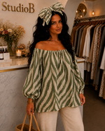 Savannah Bardot Blouse