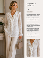 Elegant Lace Frill Blouse