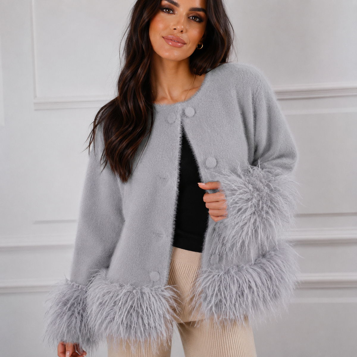 ❤️ Scarlett Feather Luxe Cardigan ❤️