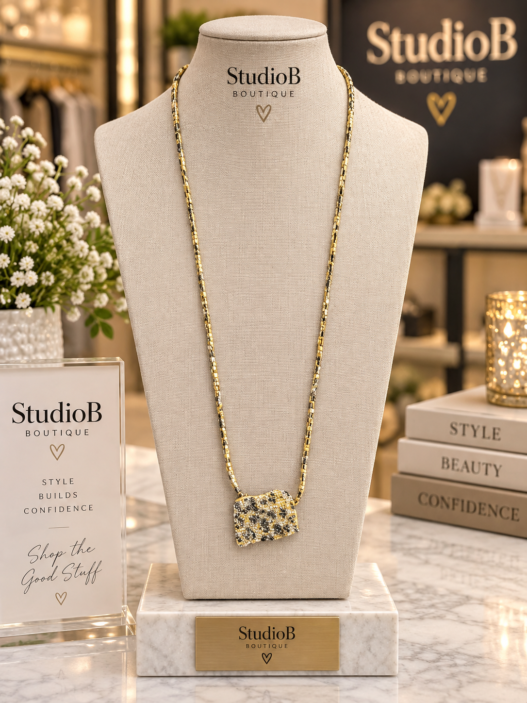 ✨ The Paris Sparkle Mini Bag Necklace ✨