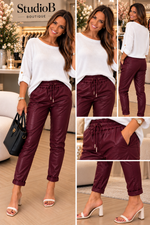 Luxe Faux Leather Magic Joggers