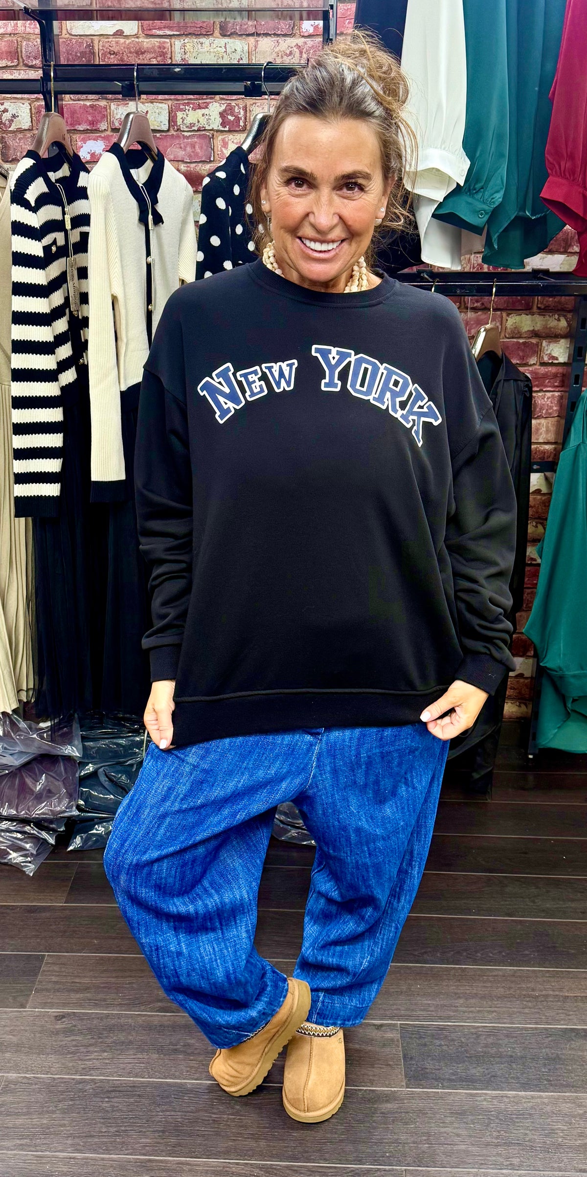 New York Black Sweatshirt