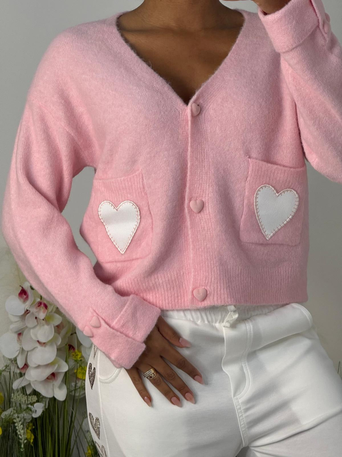 Heart pocket Cardi