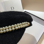 Luxury Pearlies Detail Baker Boy Hat