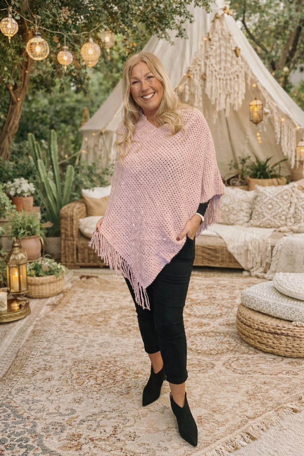Pink Poncho