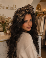 The Mocha Bloom Bow Headband