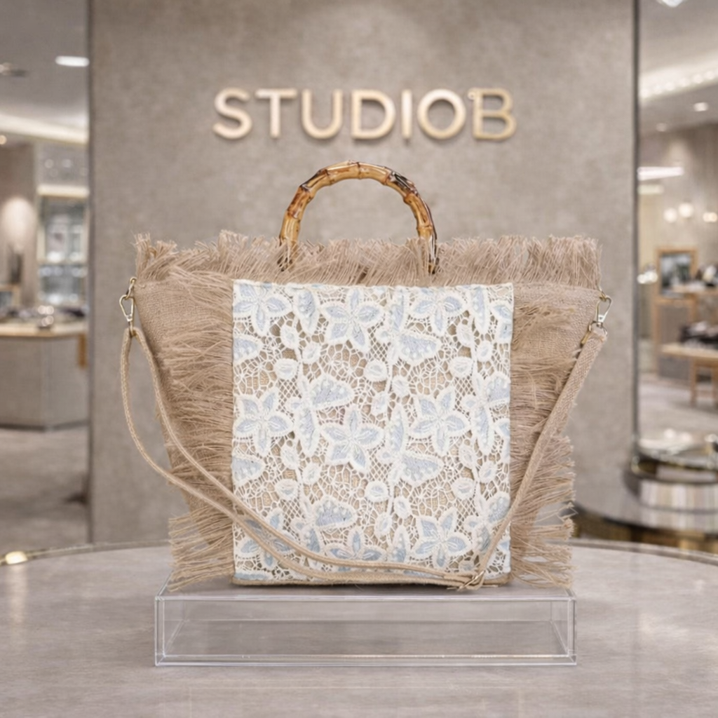 Boho Riviera Lace Fringe Bag