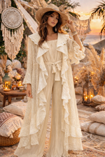 Ivory Whisper Lace Duster