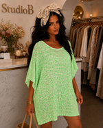 Lagoon Leopard Beach Cover-Up