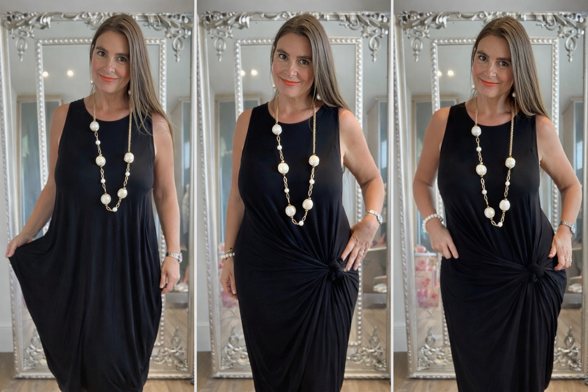 Ivory Grace Knot Dress