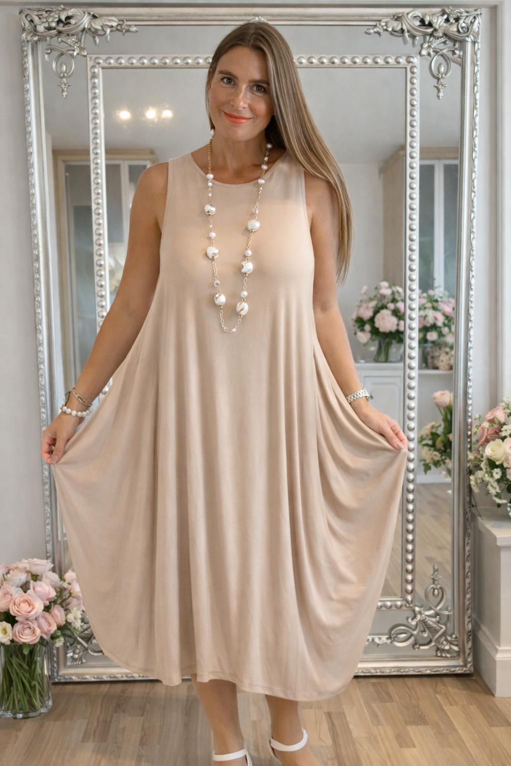 Ivory Grace Knot Dress