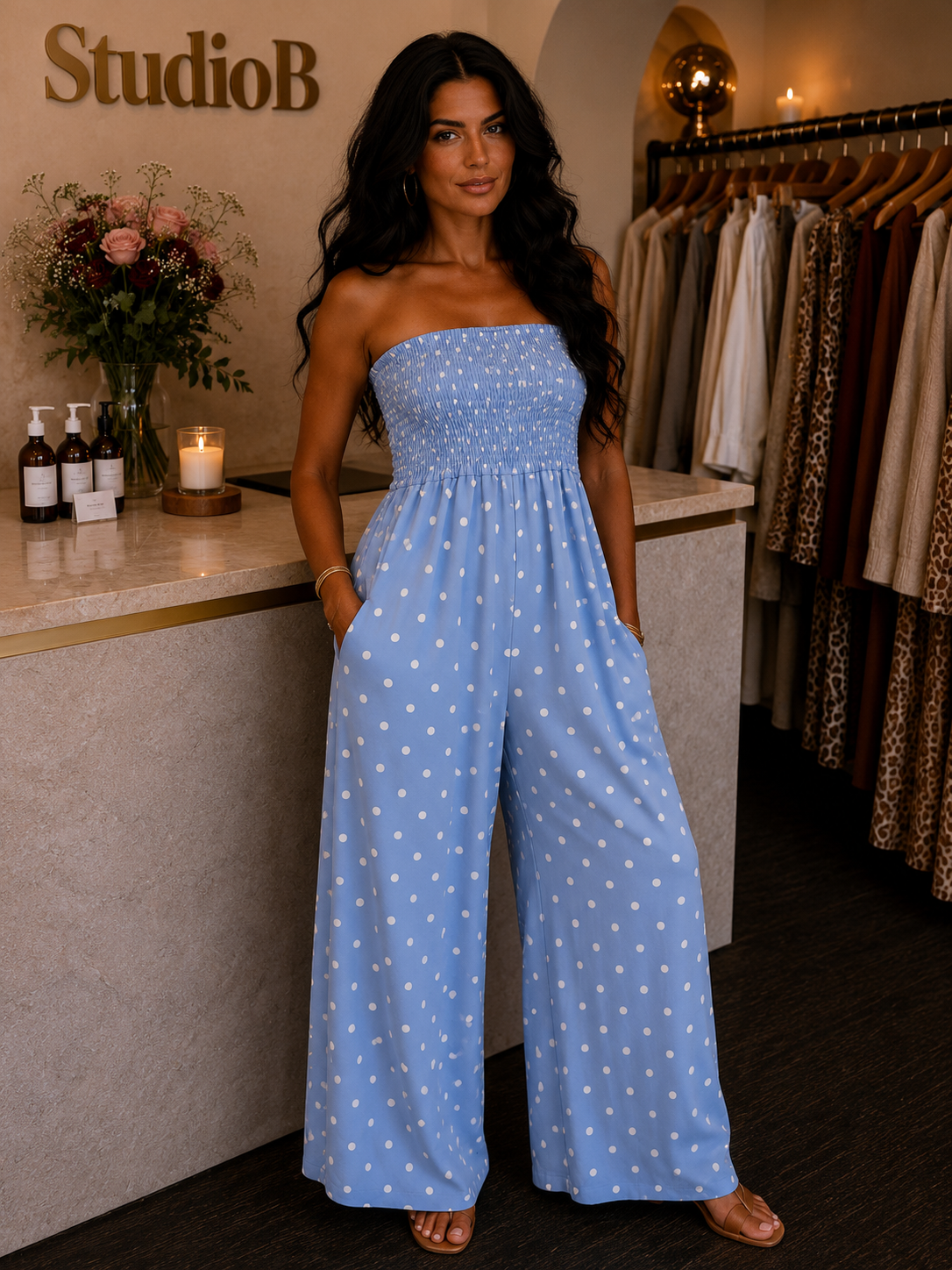 The Bluebell Spot Jumpsuit