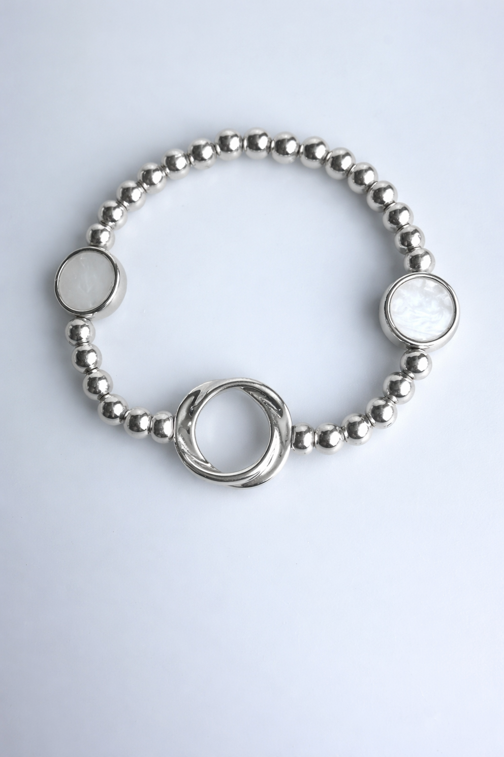 Luna Shell Link Bracelet – Silver Edition