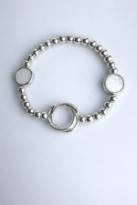 Luna Shell Link Bracelet – Silver Edition