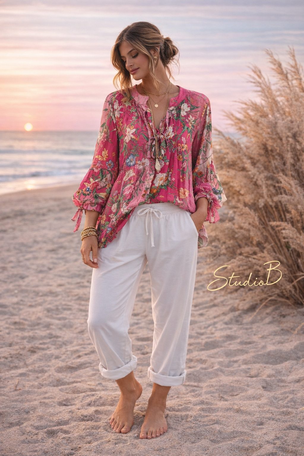 Ibiza Bloom Boho Blouse – StudioB