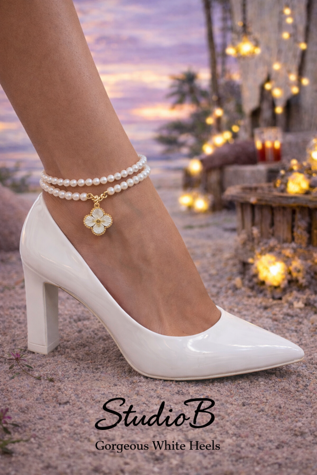 Pearl Petal Luxe Heels