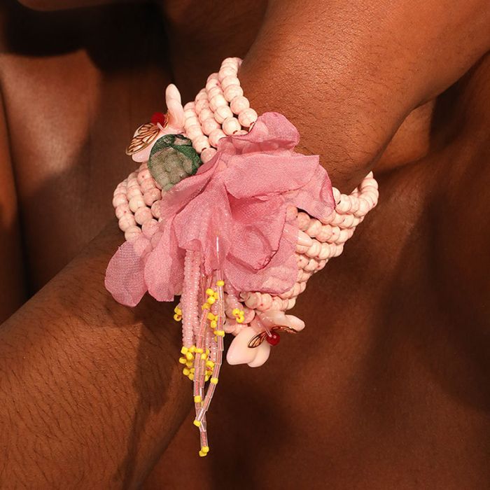 Cherry Blossom Dream Beaded Cuff