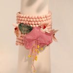 Cherry Blossom Dream Beaded Cuff