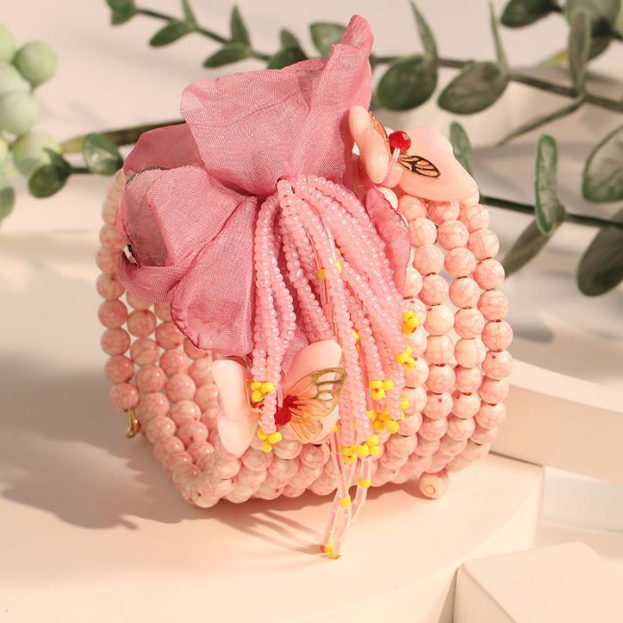 Cherry Blossom Dream Beaded Cuff