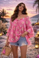 Sunset Daisy Blouse – StudioB