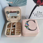 Jewelry Box with Floral Monogram ''C'' in Pink PUR084