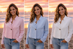 The Amalfi Luxe Cropped Jacket – StudioB