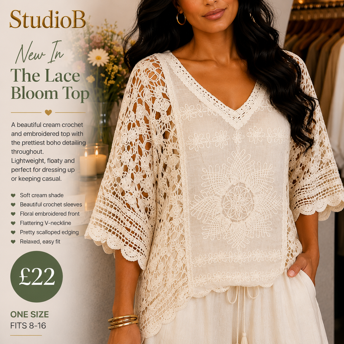 The Lace Bloom Top