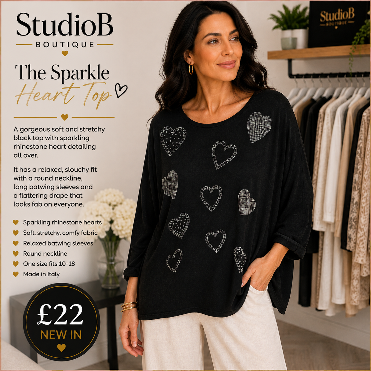 🖤✨ The Sparkle Heart Top ✨🖤