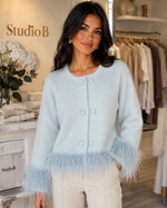🩵✨ The Baby Blue Feather Jacket
