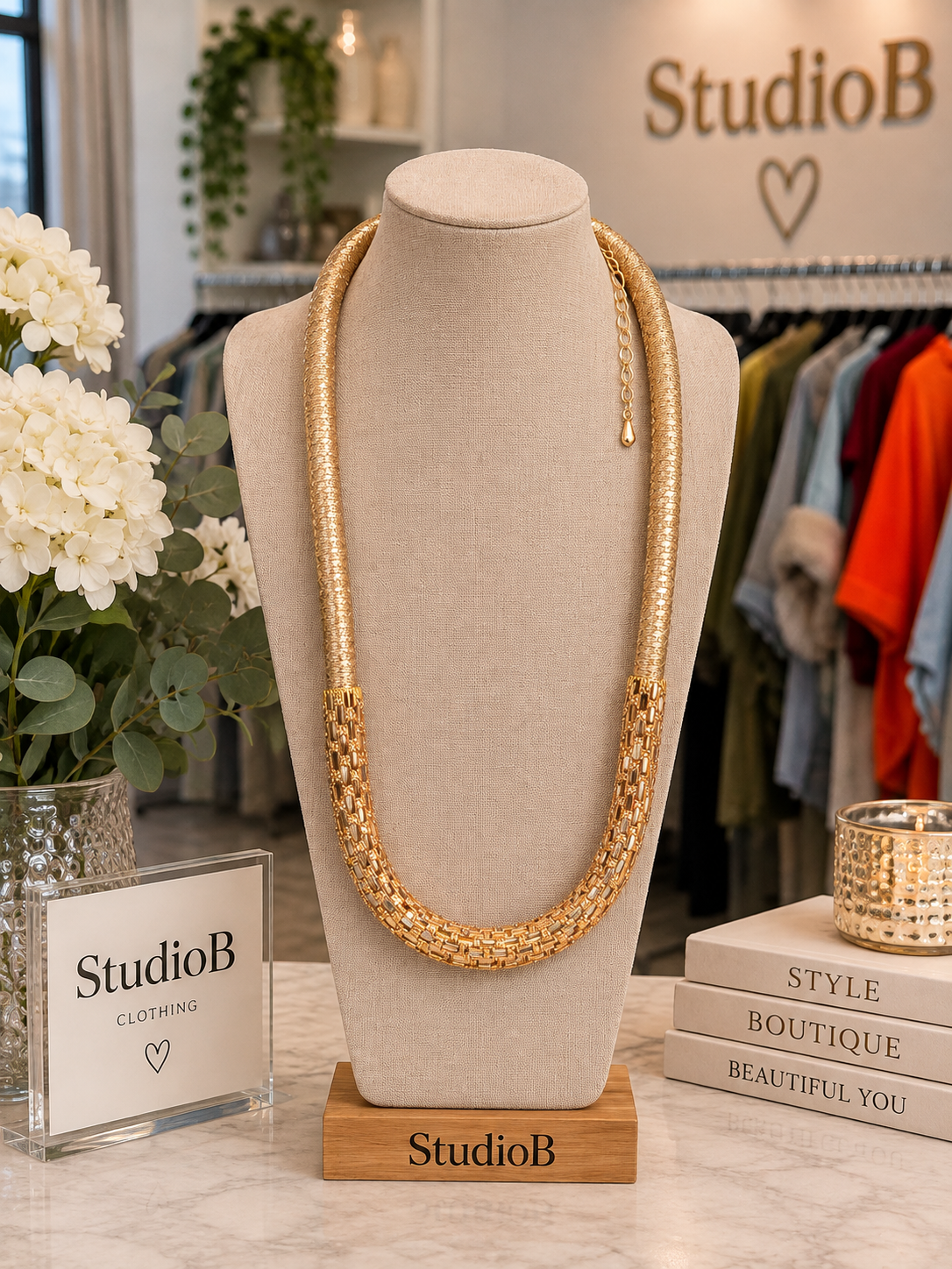 ✨💛 The Monaco Gold Statement Necklace