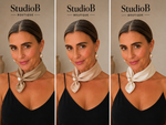 ✨ The Luxe Pearl Neck Scarf ✨