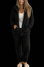 Velour lounge suit