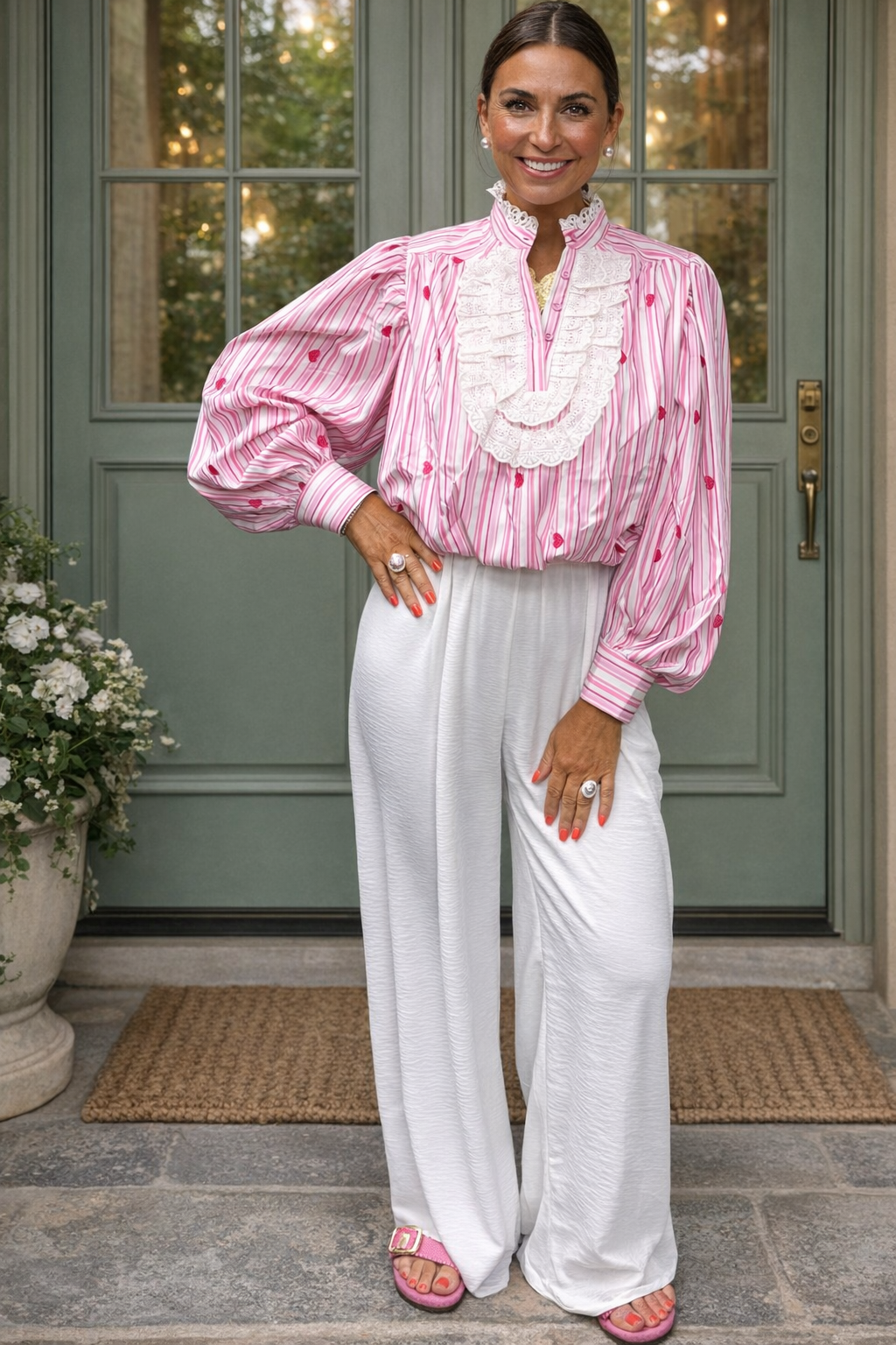 Sara Spanish frill blouse