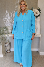 Gold button 2 piece suit