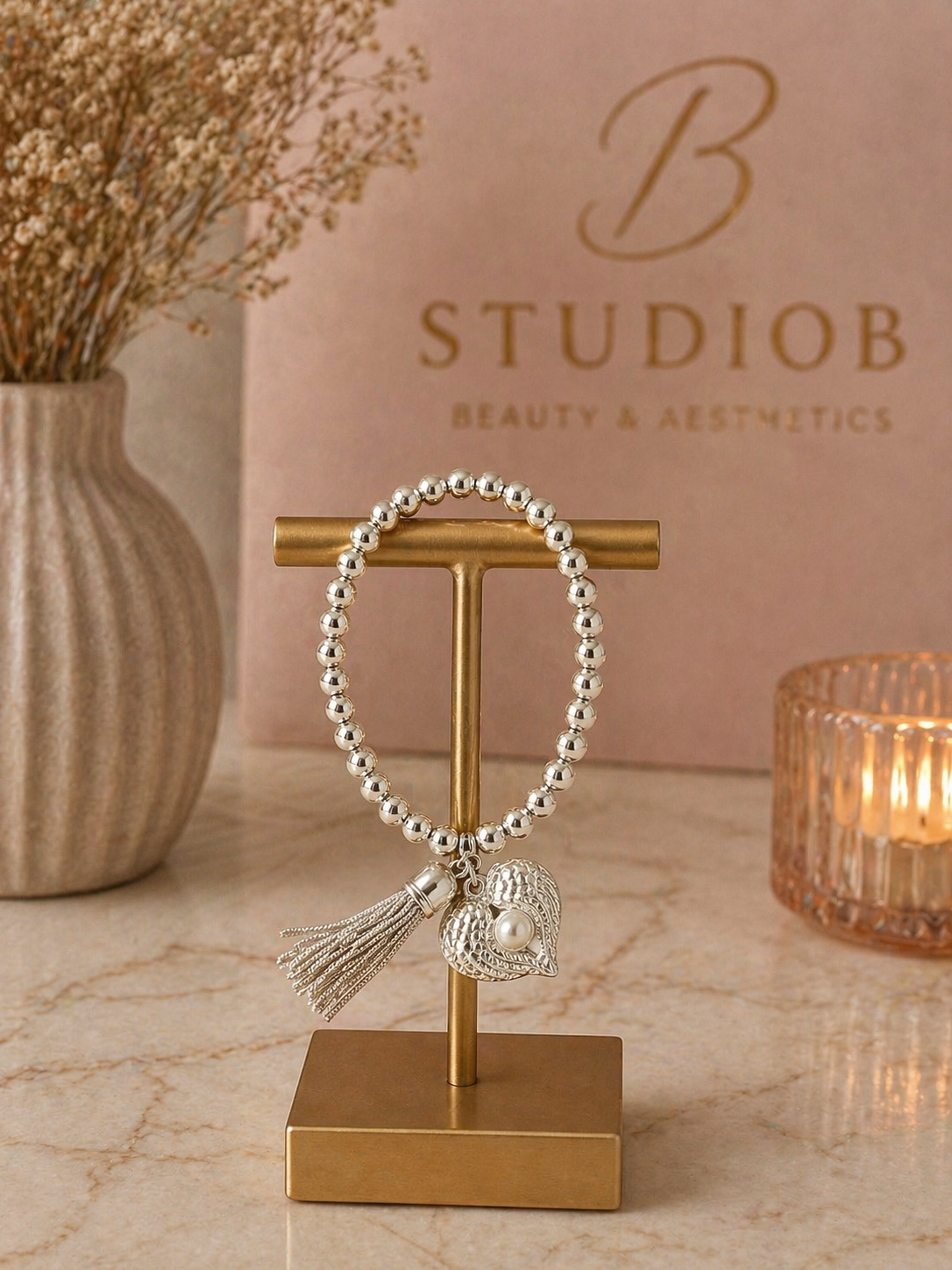 Silver Whisper Charm Bracelet