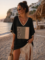 Golden Luxe Leopard Kaftan